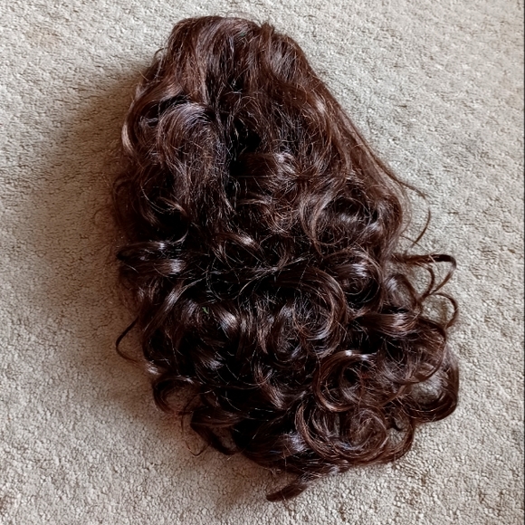 Womens Long Wavy Brunette Wig - Picture 4 of 4
